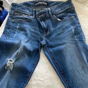 Women’s express jeans legging style low rise. Size 0.